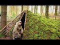 1 Year Secret Primitive Stealth Shelter | Moss Roof | Bushcraft | Survival | Wilderness Hut