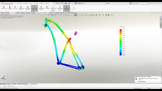 Solidworks FEM Analisi Statica Telaio MTB