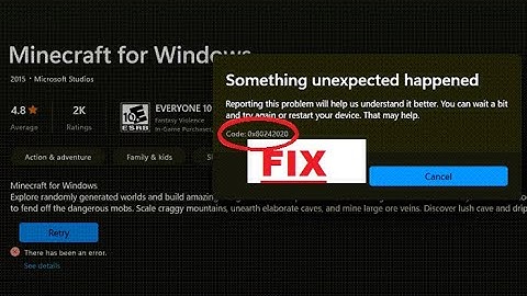 How To Fix Xbox Error Code 0x80242020 On Windows