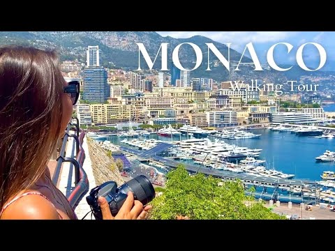 MONACO TRAVEL, Monaco Walking Tour 4K, FRENCH RIVIERA, Monaco Ville, Prince Palace, Côte d’Azur