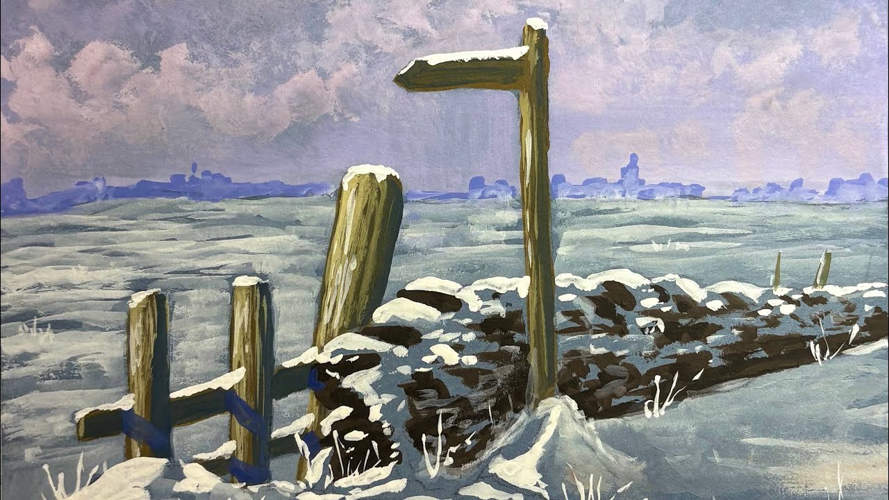 Demonstration: Snowy Shadows in Gouache