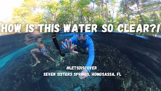 THE CLEAREST WATER IN FLORIDA IS IN HOMOSASSA! #LetsDiscover Seven Sisters Springs