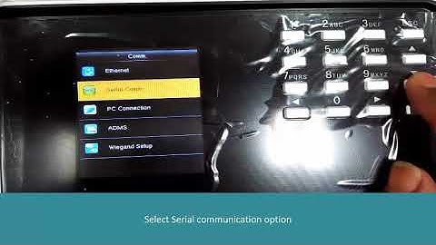 Howw to configure Rs485 in eSSL KF500