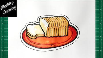 How to Draw a Loaf of Bread Step by Step