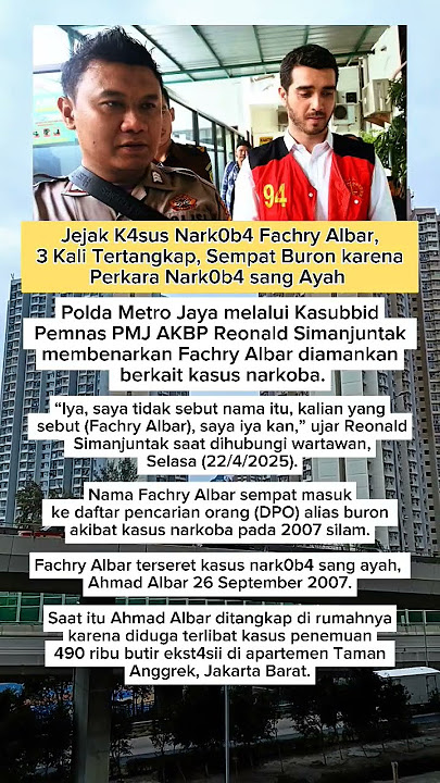 Jejak K4sus Nark0b4 Fachry Albar, 3 Kali Tertangk4p #fachryalbar #selebviral #shorts