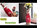 DIY bottle decoration/ Bottle decoration idea/ Bottle decoration using cotton bud.