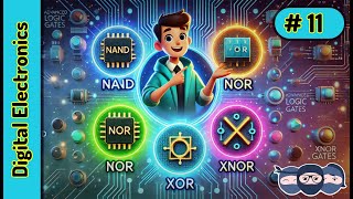 Advanced Logic Gates Explained NAND NOR XOR XNOR with Applications Digital Elect
