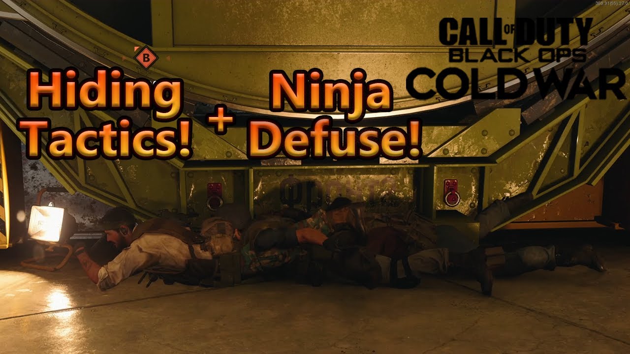 HIDING TACTICS + NINJA DEFUSE!! - COD: Cold War Funny Moments