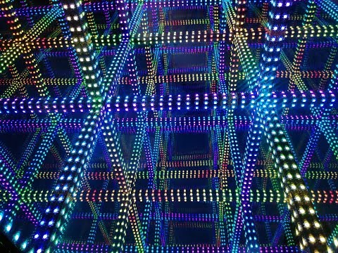 LEDice408 LED Hypercube by FabLabMuc