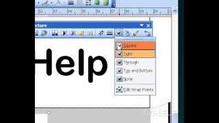 Microsoft Office Publisher 2003  Wrap text around a frame