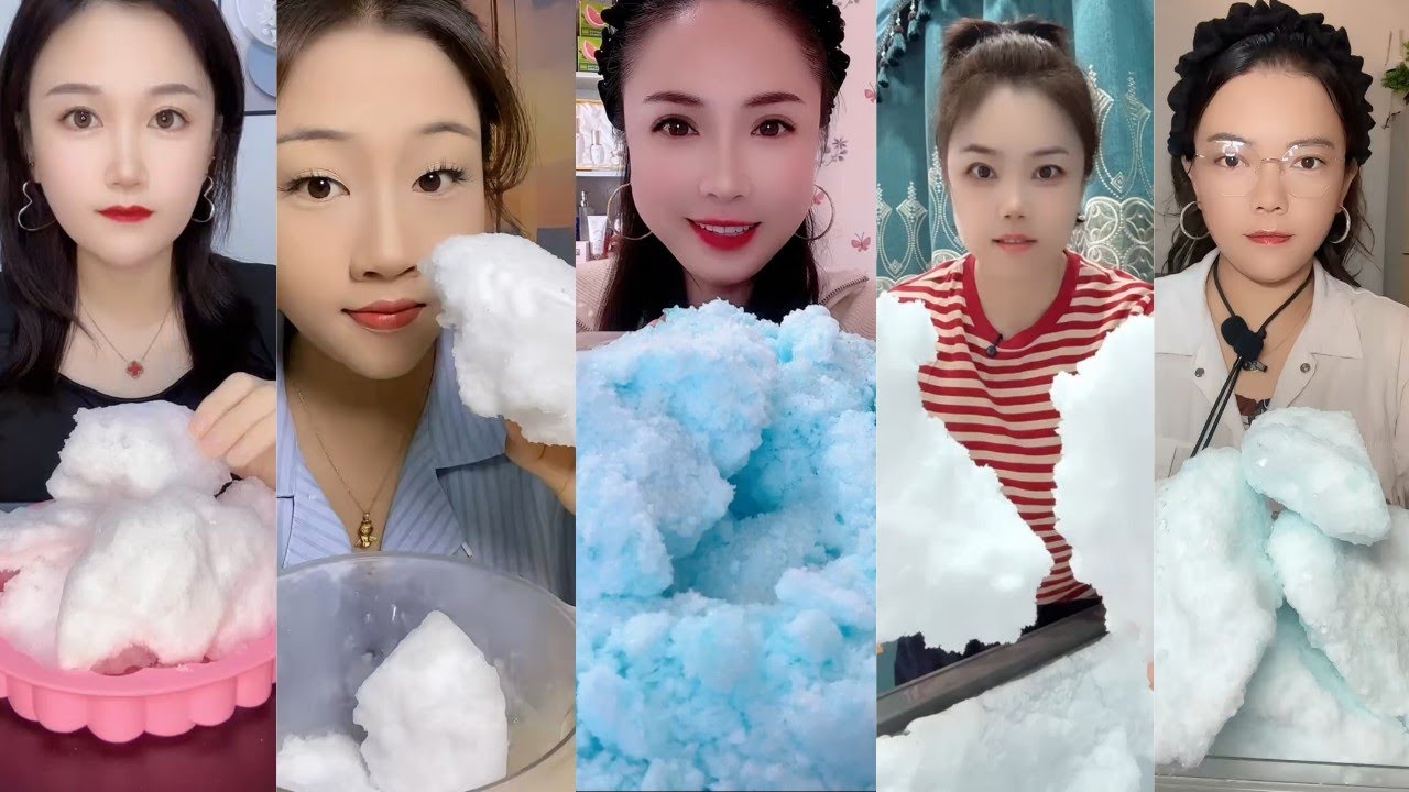 ASMR ICE EATING || FREEZER FROST EATING || SATISFYING SOFT CRUNCHY FROST BITES ASMR🧊 