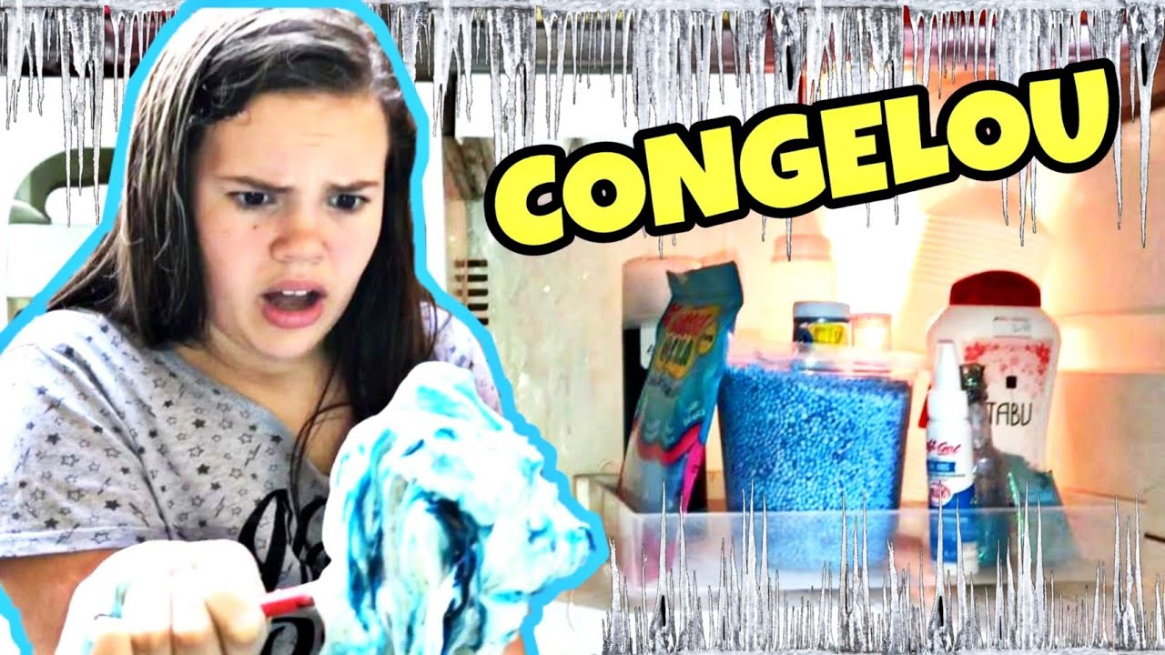CONGELARAM MEUS PRODUTOS DE SLIME - TROLLAGEM DA SLIME CONGELADA!!