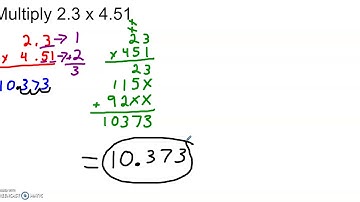 Multiply Decimals and Whole Numbers using the Standard Algorithm
