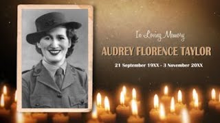 Funeral Memorial Slideshow for 70 photos