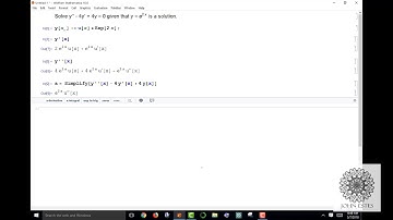 Reduction of Order in Mathematica