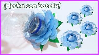 картинка: Потрясающе! Превратите бутылку в розу из атласной ленты 🌹 | Быстро и просто своими руками