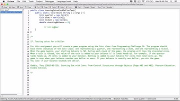 6.17. (Part 1) Tossing Coins for a Dollar - Java