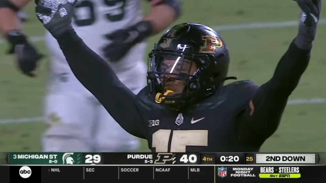 Purdue UPSETS 3 Michigan State 2021 College Football YouTube