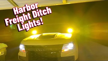Installing Harbor Freight Ditch Lights on my Colorado ZR2!