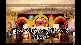 Beautiful Stage Decor For Mehndi Functionmehndi Hall Decor Pakistani Mehndi Celeberations