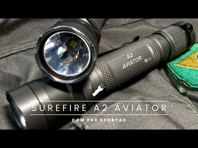 Surefire A2 aviator com sportac P60 xhp35. - YouTube