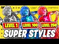 ALL SEASON 3 SUPER STYLES (Platinum Rift, Lapis Slurp, Auric Blaze) & NEW SKINS (Fortnite Update)