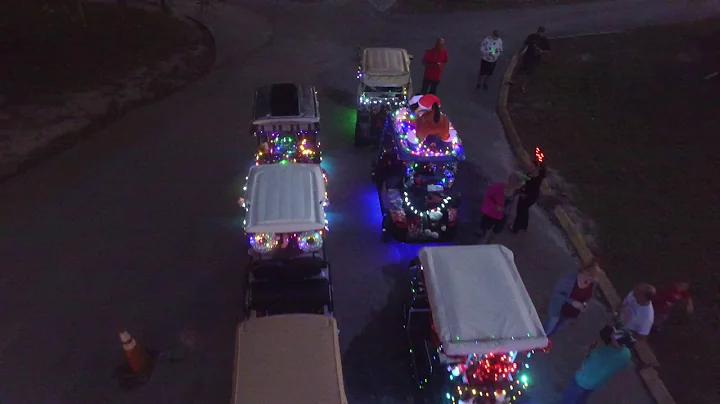 River Ridge Golf Cart Christmas Parade 2017 ( part...