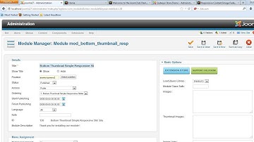 Bottom Thumbnail Simple Responsive Slider Joomla Module