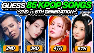 ✨[ULTIMATE KPOP QUIZ]✨GUESS 85 KPOP SONGS: 2nd to 5th Generation - FUN KPOP GAMES 2024 screenshot 5