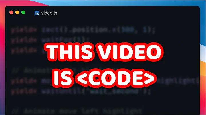 This video is written in code