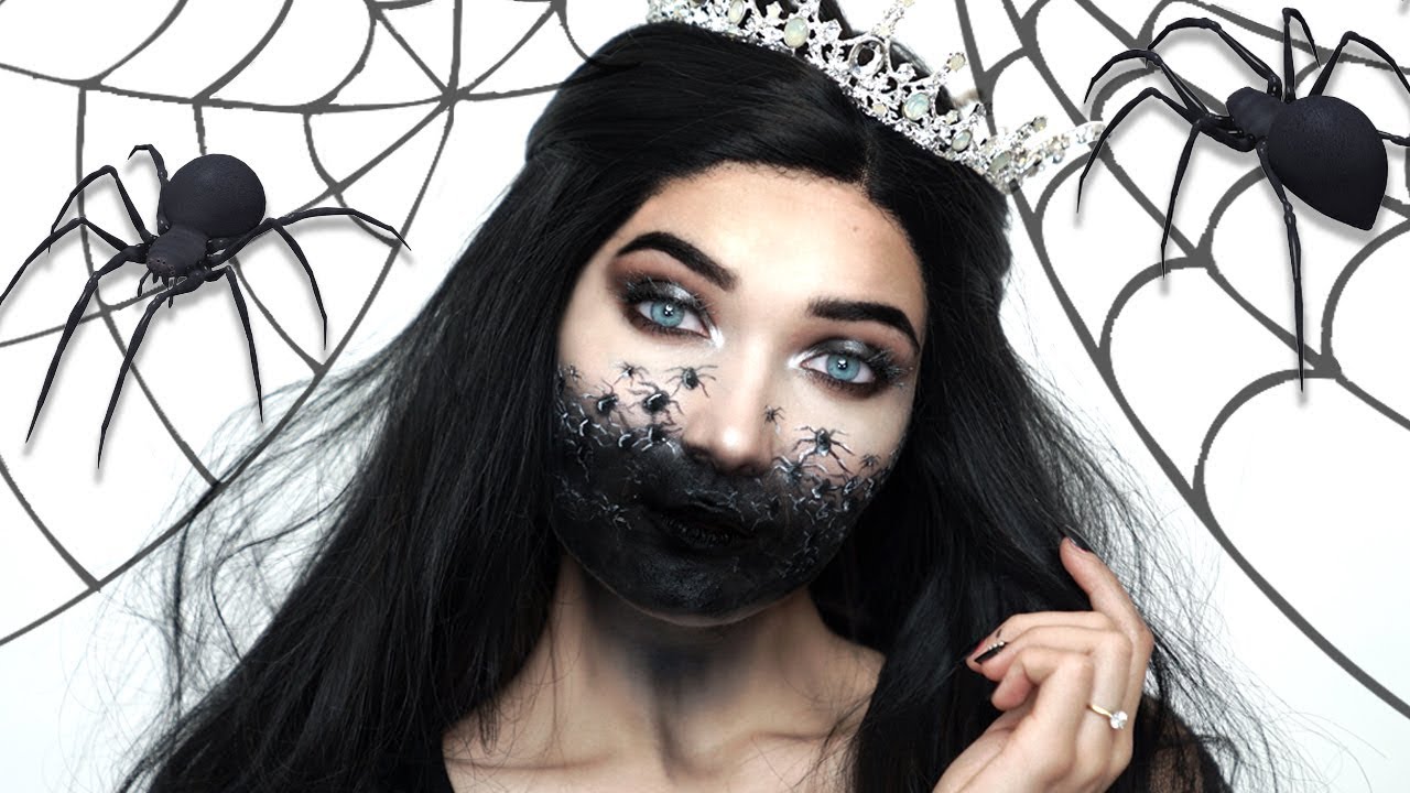 SPIDER QUEEN HALLOWEEN MAKEUP TUTORIAL YouTube