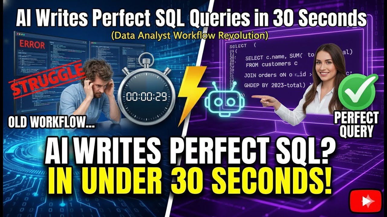 AI Write Perfect SQL Queries in 30 Seconds (Data Analyst Workflow ...