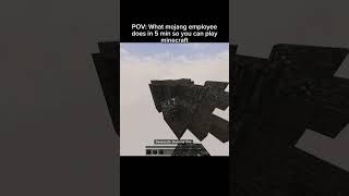 what mojang does in 5 mins #minecraft #minecraftbeauty #gaming #minecraftrealistic #memes