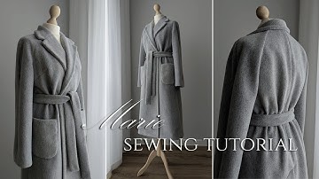 Oversized Raglan Wrap Coat Sewing Tutorial | Minimalist Robe Coat Pattern