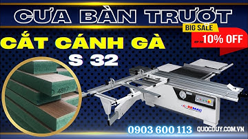 MÁY CƯA BÀN TRƯỢT 2 LƯỠI S 32 | MÁY CẮT CÁNH GÀ ĐẨY TAY | QUỐC DUY