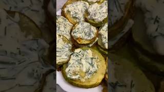 Кабачки жареные.С чесночным СОУСОМ #рецепт #вкусно #быстро
