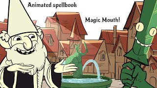 (Animated Spellbook) Magic mouth is actually good!? - 5E d&d