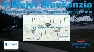 4 Major Mackenzie - YRT 2003 New Flyer D40LF 322 (Markland Street to Vaughan Mills Terminal)
