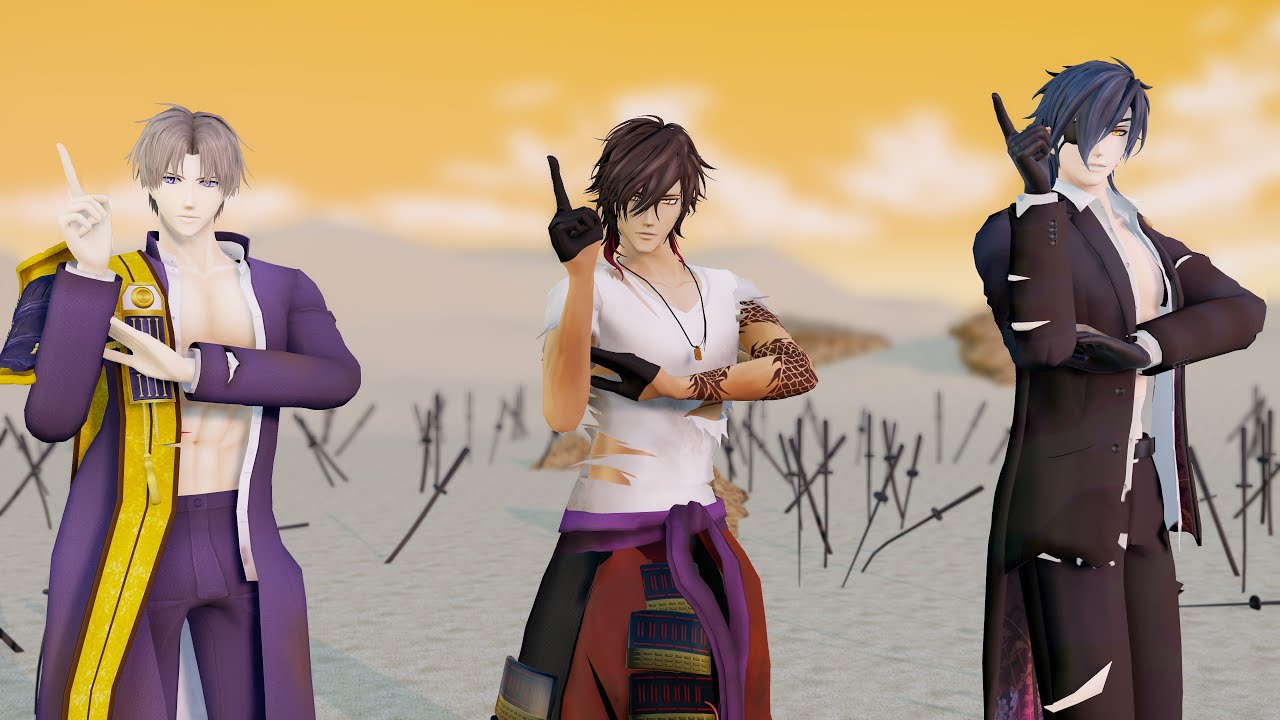 【MMD刀剣乱舞】 BTS - Not Today / 大倶利伽羅 - 燭台切光忠 - へし切長谷部
