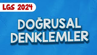 Doğrusal Denklemler Lgs Matematik