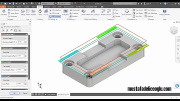 Inventor HSM Cam Project MD01 - Part 4 Contour