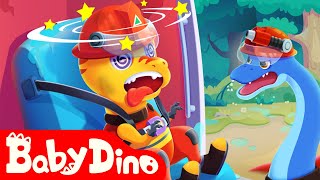 Baby Dino Ep16 🧯 Little Firefighters - Dinosaurs | Jurassic World | Family Cartoon | Yateland