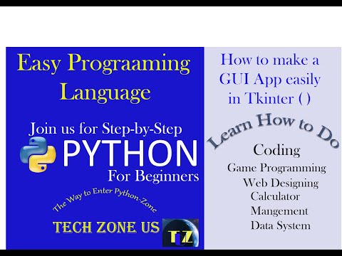 PYTHON TUTORIAL for BEGINNERS  GUI - Tkinter() Lecture_4