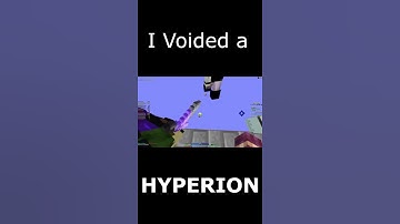 I **DELETED** A HYPERION - Hypixel Skyblock #shorts