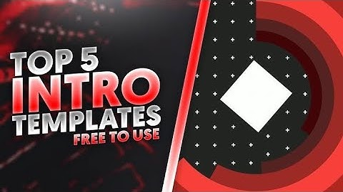 Top 5 Best New Intro Outro Tamplate After 3D Effect.