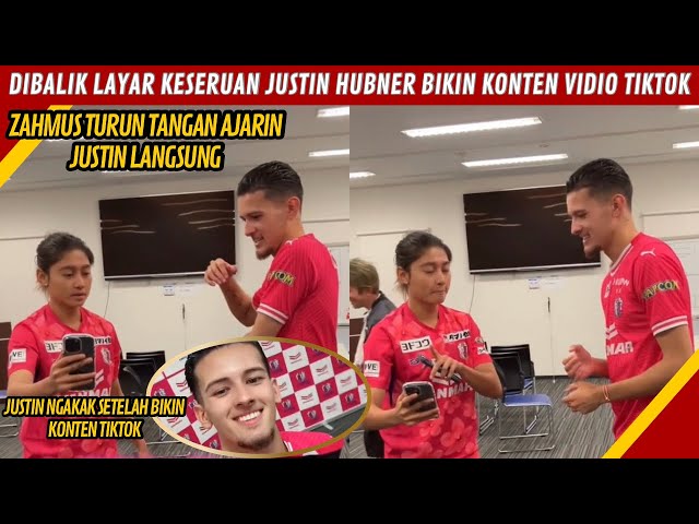 FULL KETAWA, JUSTIN HUBNER DIAJARI BIKIN KONTEN TIKTOK SAMA ZAHMUS class=