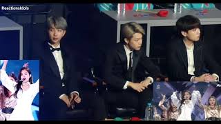 BTS (RM, JIMIN AND JUNGKOOK) REACTION TO JENNIE GDA 2019