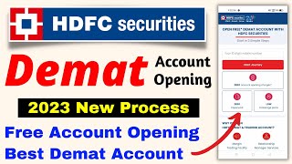 Hdfc Securities Account Opening 2023 - How To Open Hdfc Securities Demat Account Online