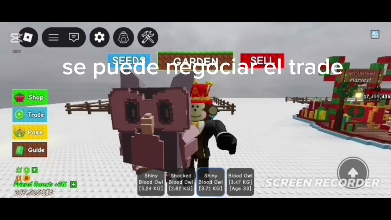 Tradeo 4 blood owls por 1 chinchilla