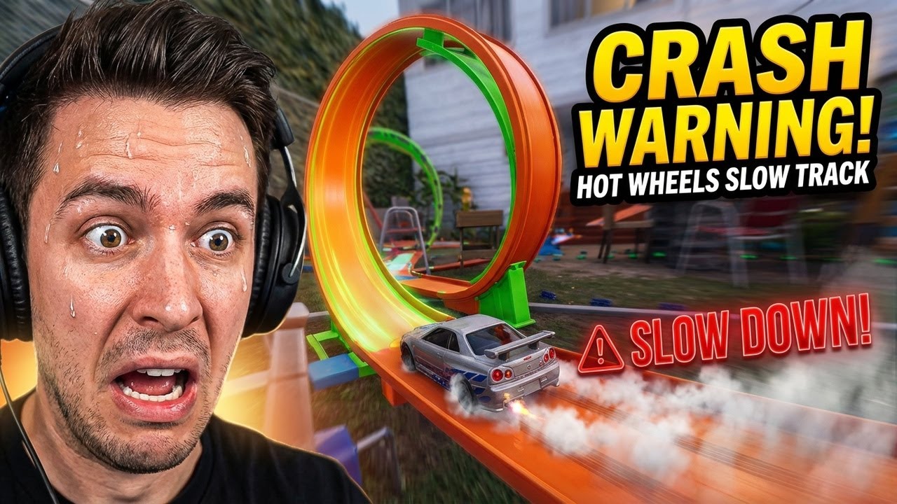 On Hot Wheels Tracks Like This, You Gotta Take It SLOW!!